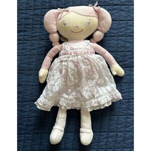 Corolle Melodie Rose Soft Cloth Doll Pink Dress Doudou Poupee 2008